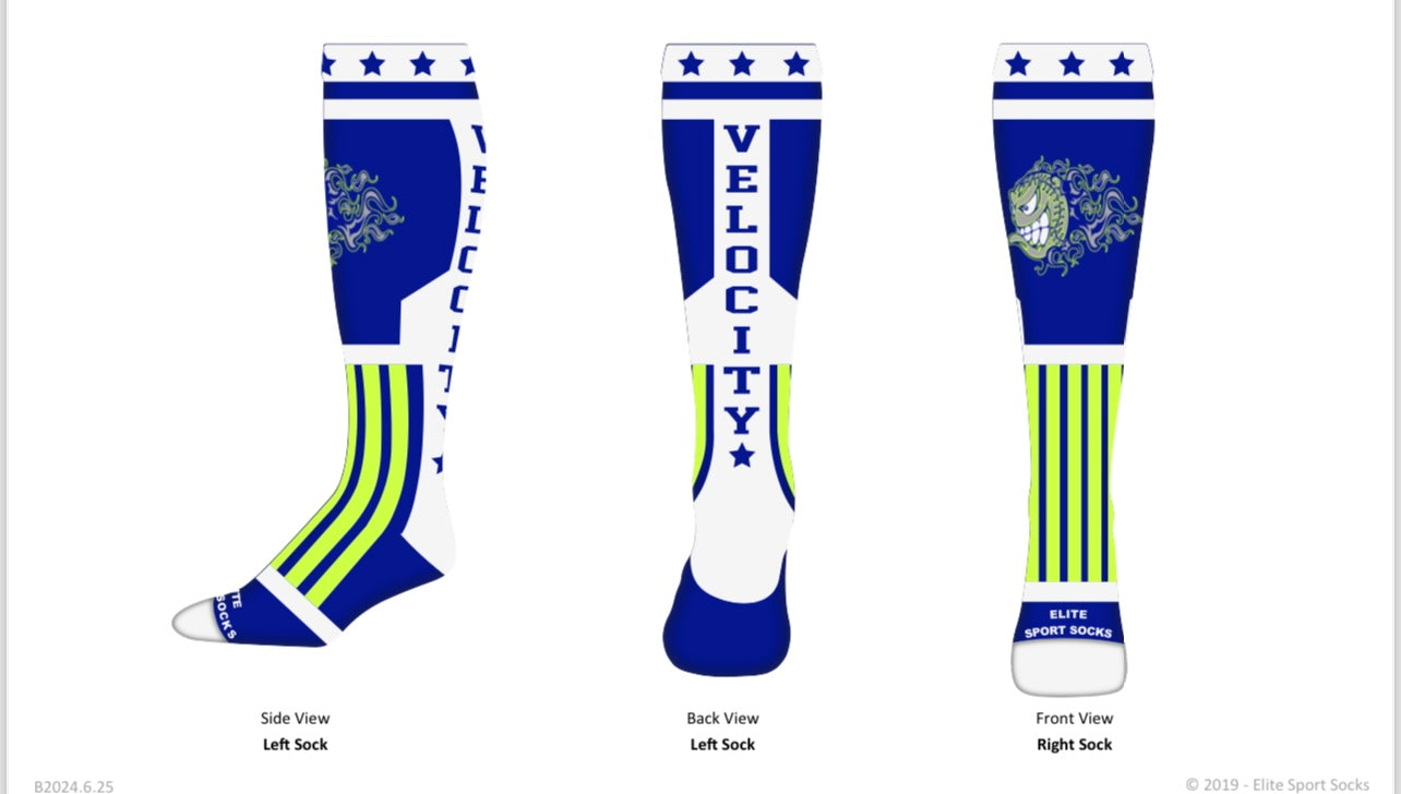 Velocity knee high socks