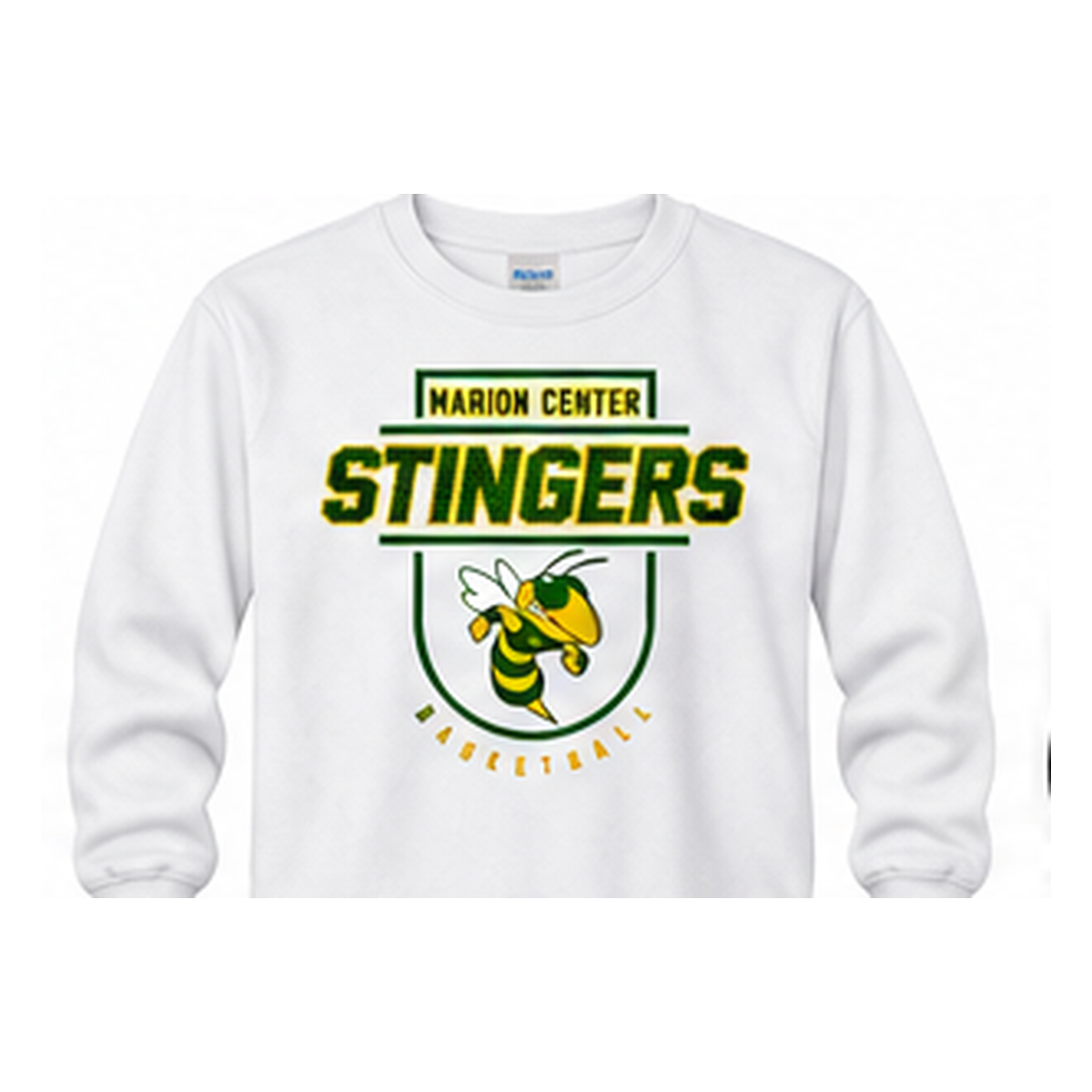 Marion Center STINGERS Mascot Basketball - Long Sleeve T-Shirt