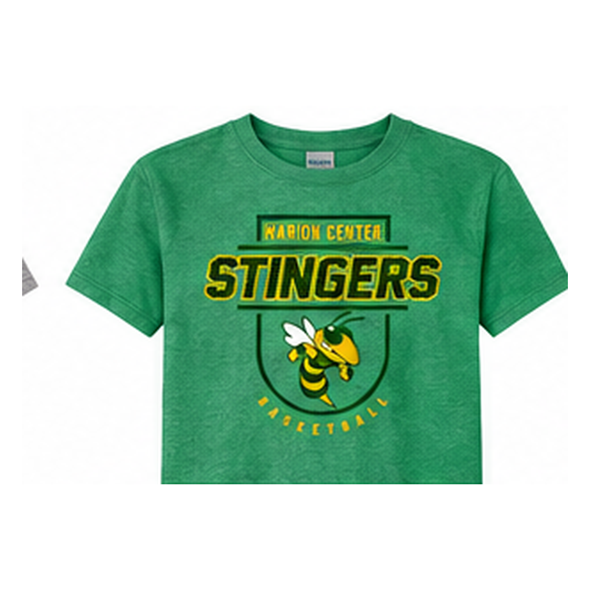 Marion Center STINGERS Mascot Basketball - Short Sleeve T-Shirt
