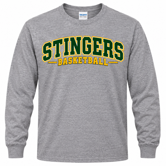 STINGERS Varsity Basketball - Long Sleeve T-Shirt