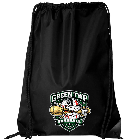 Green Twp Baseball Drawstring Bag