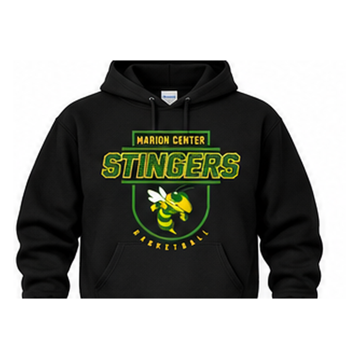 Marion Center STINGERS Mascot Basketball - Pullover Hoodie