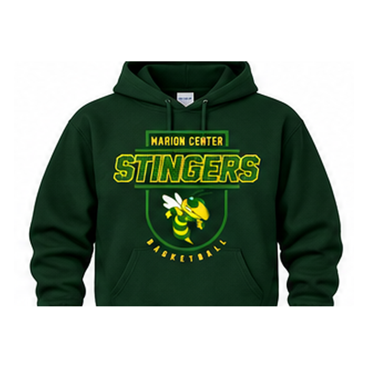 Marion Center STINGERS Mascot Basketball - Pullover Hoodie