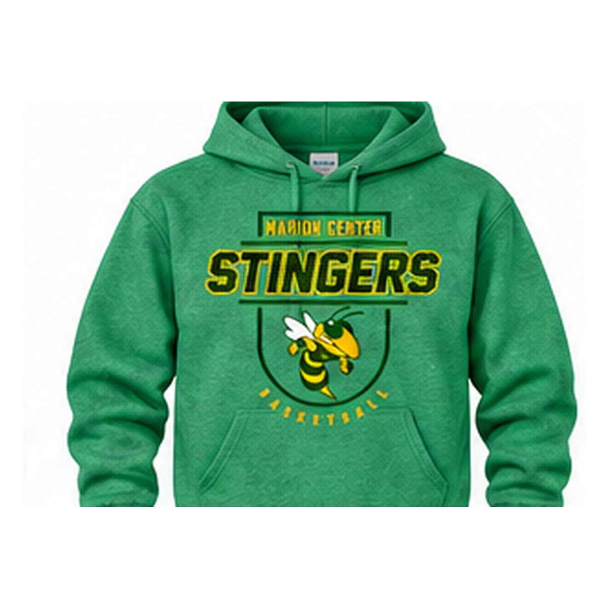 Marion Center STINGERS Mascot Basketball - Pullover Hoodie