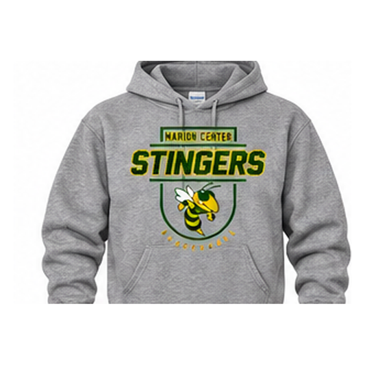 Marion Center STINGERS Mascot Basketball - Pullover Hoodie