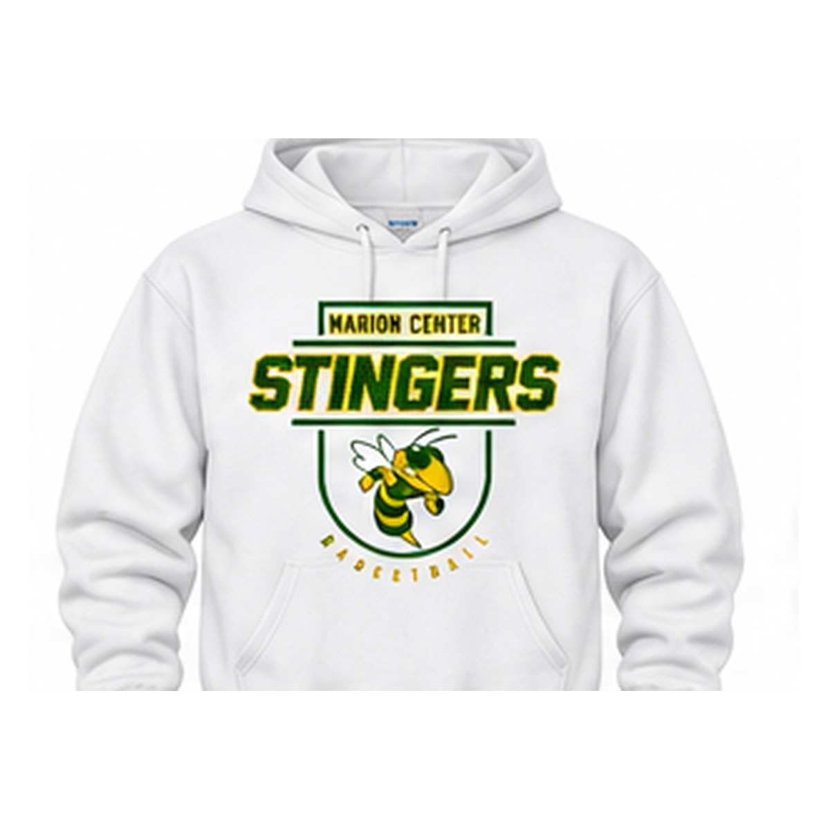 Marion Center STINGERS Mascot Basketball - Pullover Hoodie