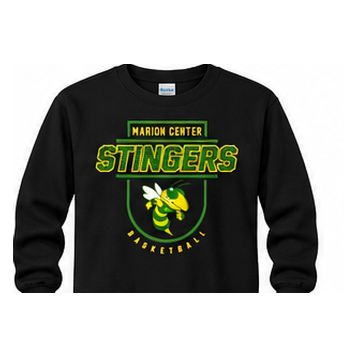 Marion Center STINGERS Mascot Basketball - Long Sleeve T-Shirt