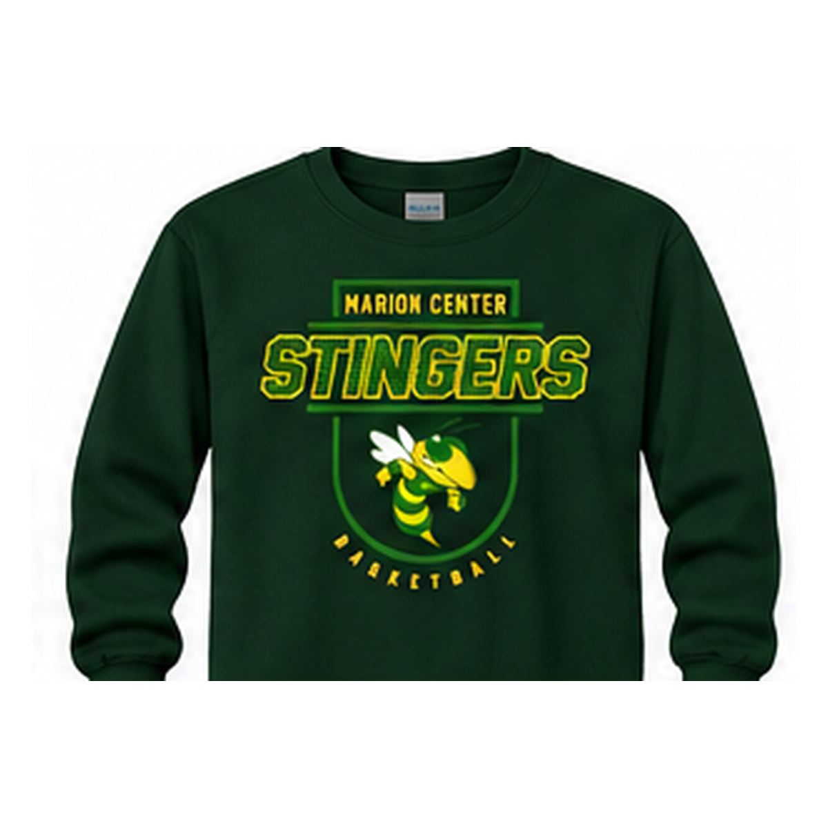 Marion Center STINGERS Mascot Basketball - Long Sleeve T-Shirt