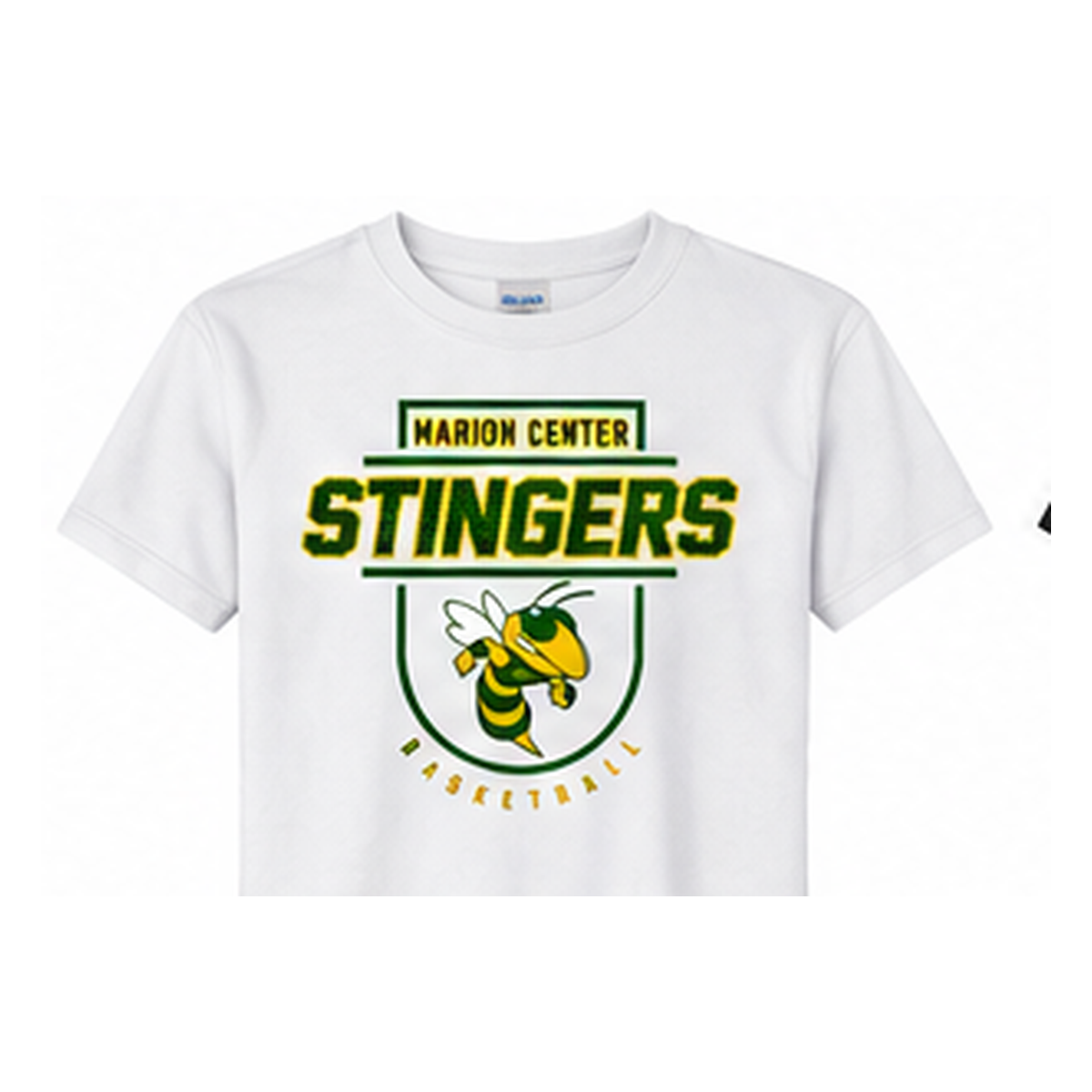 Marion Center STINGERS Mascot Basketball - Short Sleeve T-Shirt